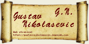 Gustav Nikolašević vizit kartica